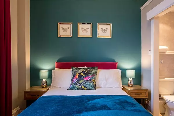 View of double bedroom in our Guest House Edinburgh
